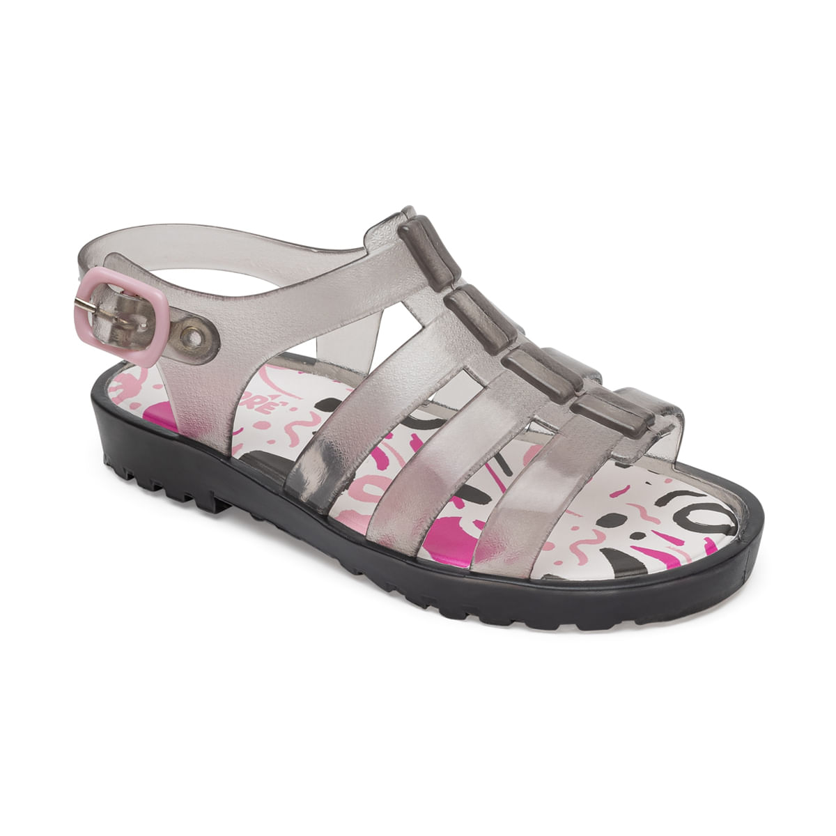 SandÃ¡lia infantil gladiadora preta